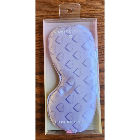 BOGO FREE SLEEPING EYE MASK STONEY CLOVER LANE PURPLE WITH HEARTS SLEEP MASK NEW - Picture 3 of 5